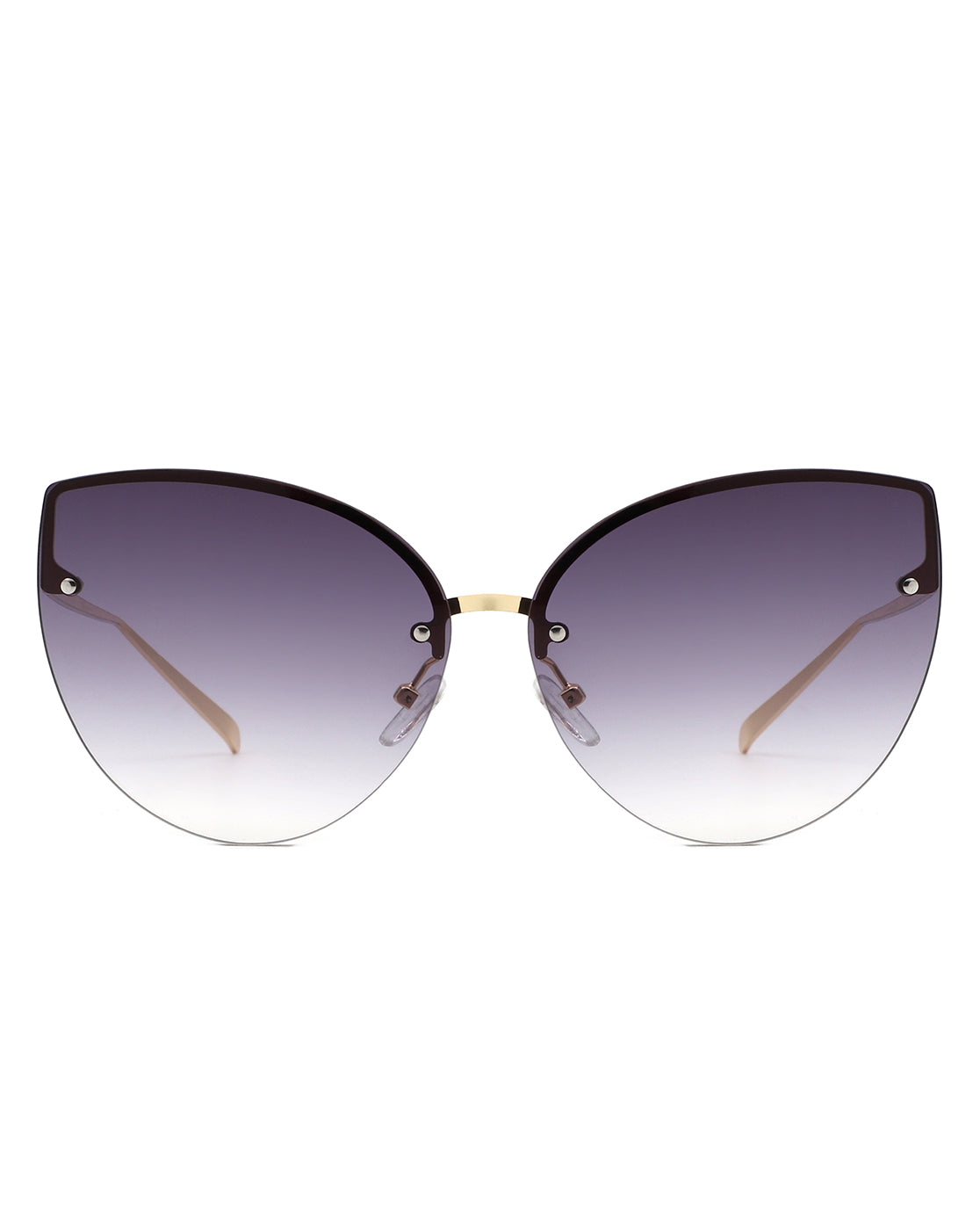 Lyndis - Cramilo Chic Cat Eye Rimless Women's Fashion Sunglasses