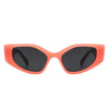 Sparkle - Geometric Rectangle Retro Cat Eye Women's Fashion Sunglasses