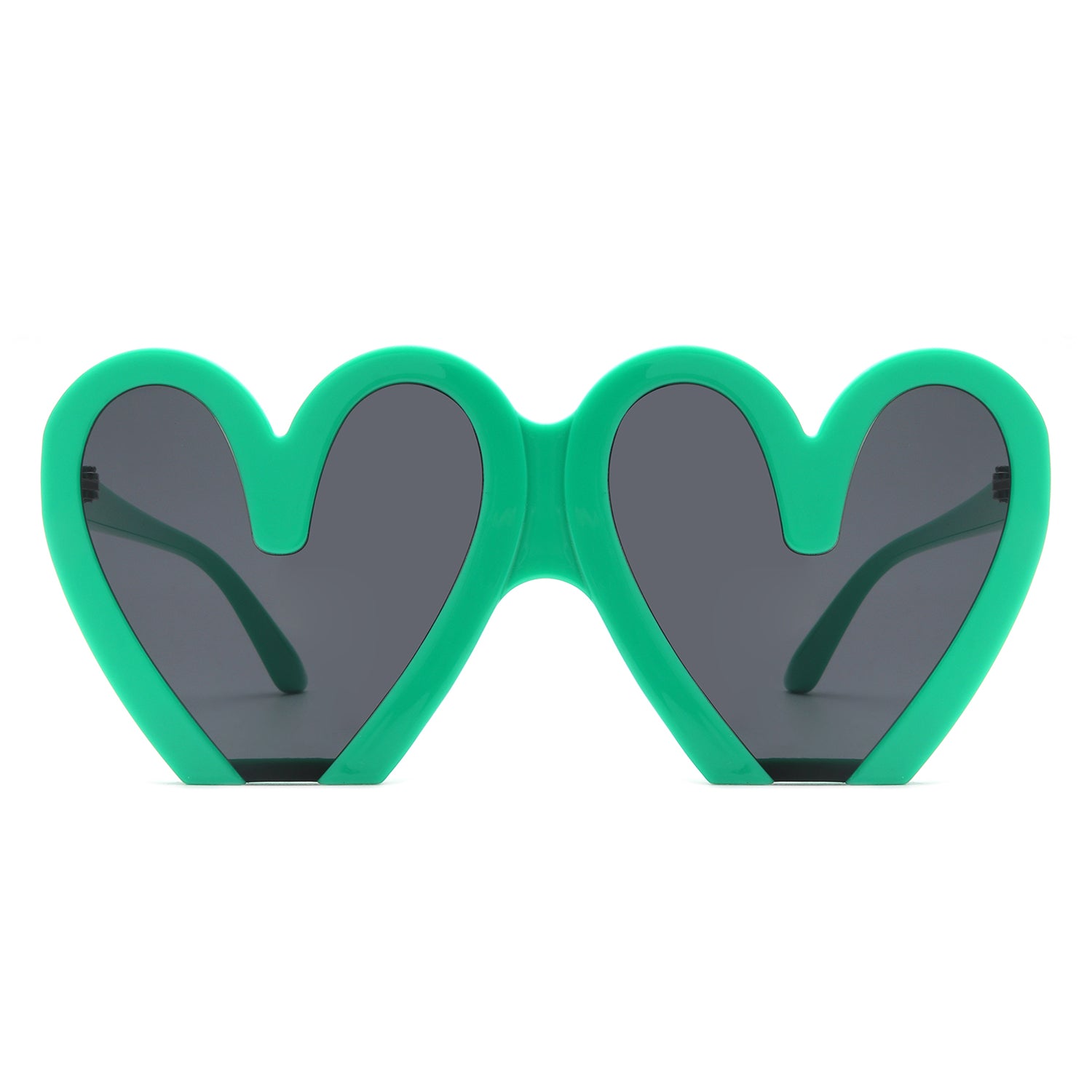 Skylette - Heart Shaped Oversized Party Fashion Sunglasses