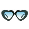 Novellea - Oversize Heart Shape Mod Clout Fashion Sunglasses