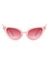 Sylven - Women's Fashion High Pointed Cat Eye Sunglasses with Wavy Design