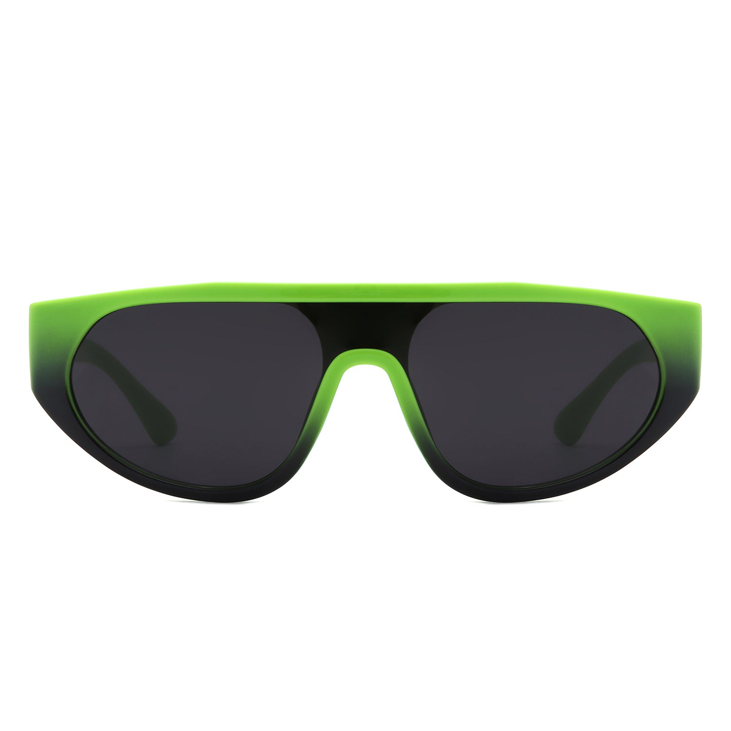 Isolde - Retro Round Flat Top Fashion Sunglasses