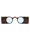 Oralia - Retro Irregular Wide Bar Round Sunglasses