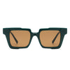 Xeno - Flat Top Geometric Fashion Square Sunglasses