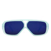 Skyhaven - Oversize Square Retro Double Bridge Vintage Fashion Sunglasses