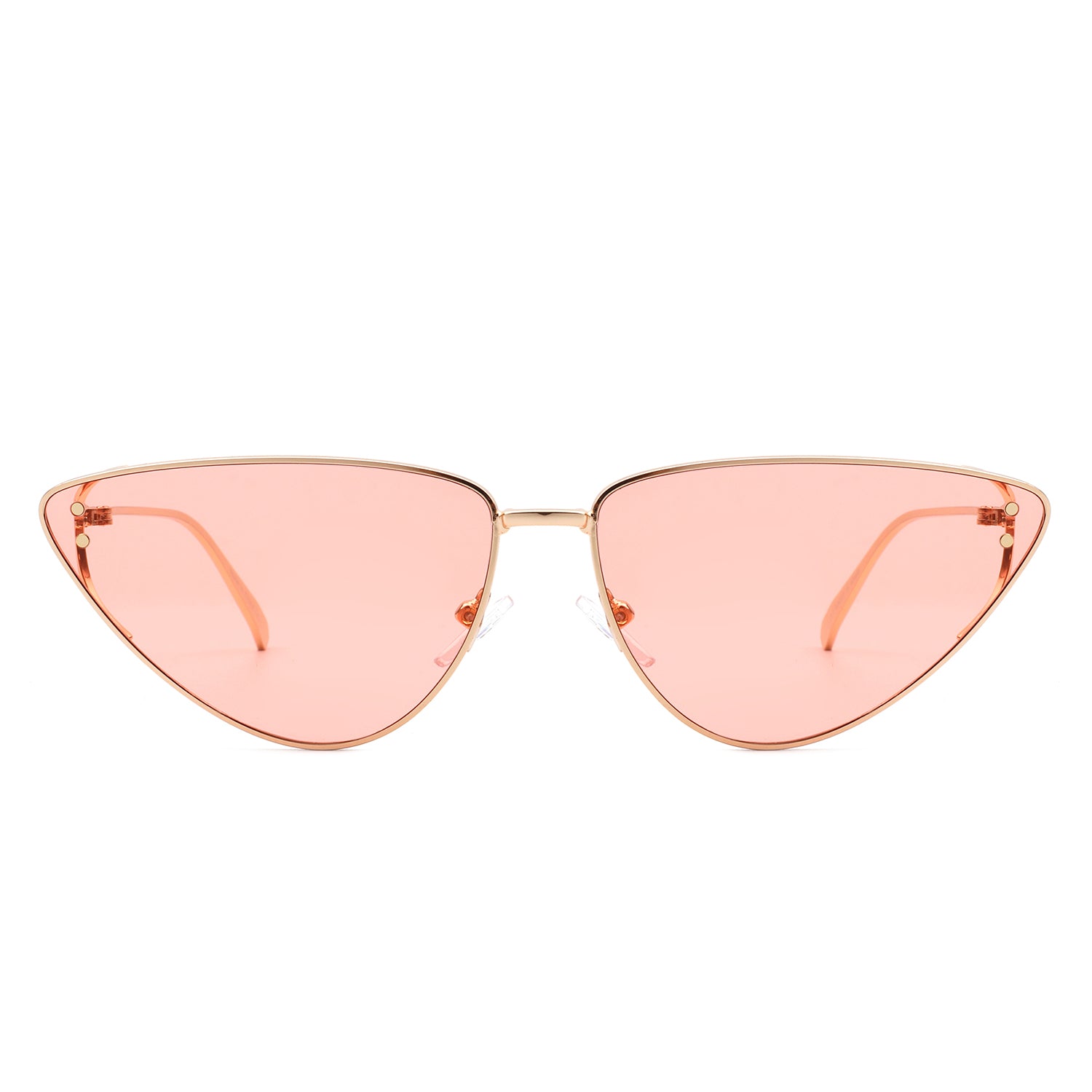 Pale Pink Retro Cat Eye Sunglasses