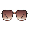 Mira - Classic Square Flat Top Oversize Fashion Women Sunglasses