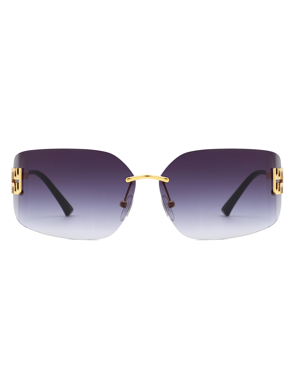 Bobresh - Rectangle Chic Wrap Square Frame Sunglasses