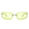 Thalyn - Rectangle Sleek Tinted Sports Color Pop Sunglasses