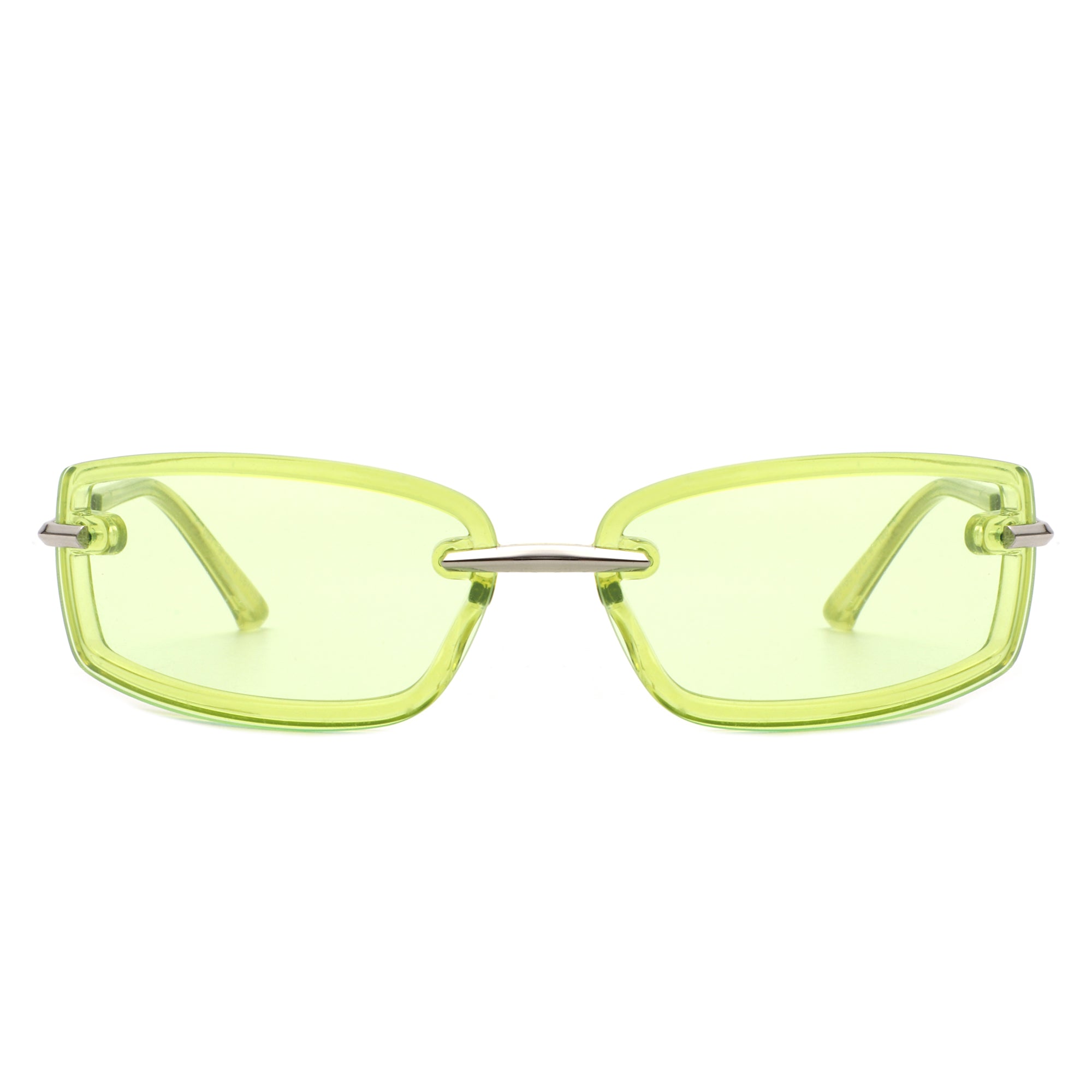 Thalyn - Rectangle Sleek Tinted Sports Color Pop Sunglasses