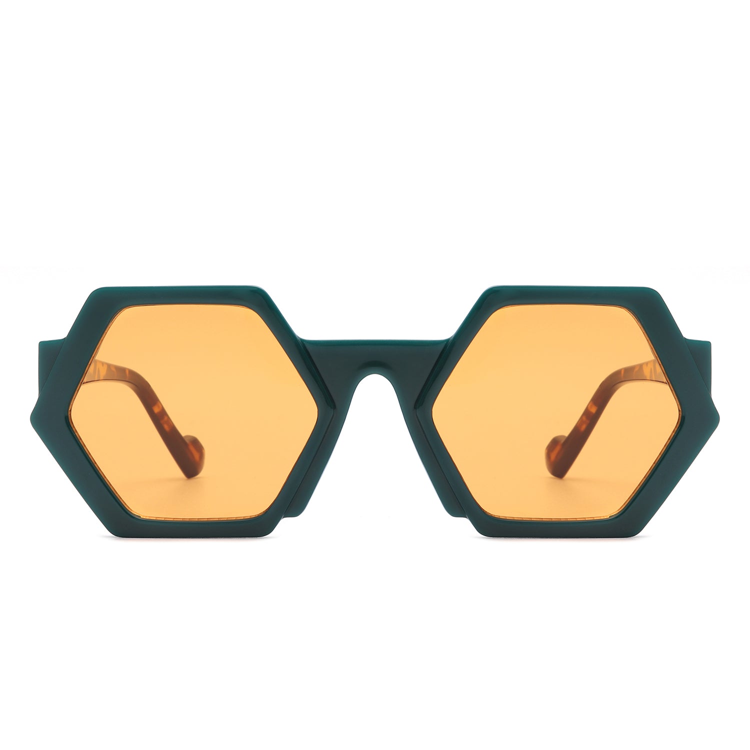 Starpath - Geometric Irregular Tinted Round Fashion Sunglasses