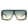Wildwind - Square Fashion Flat Top Oversize Retro Sunglasses