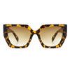 Kaeliana - Oversize Square Tinted Women Fashion Cat Eye Sunglasses