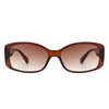 Fantasie - Rectangular Narrow Retro Tinted Fashion Square Sunglasses