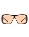 Fizz - Oversized Thick Frame Wrap-Around Women's Square Sunglasses