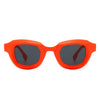 Kyvyn - Small Square Horn-Rimmed Fashion Color Pop Sunglasses