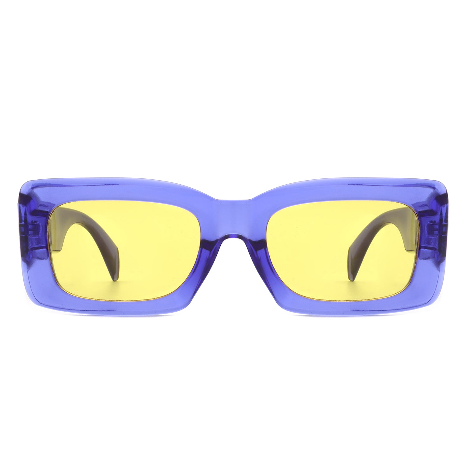 Ublaeso - Retro Square Thick Frame Luxury Fashion Sunglasses