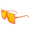 Amarylla - Oversize Flat Top Square Tinted Women Fashion Sunglasses