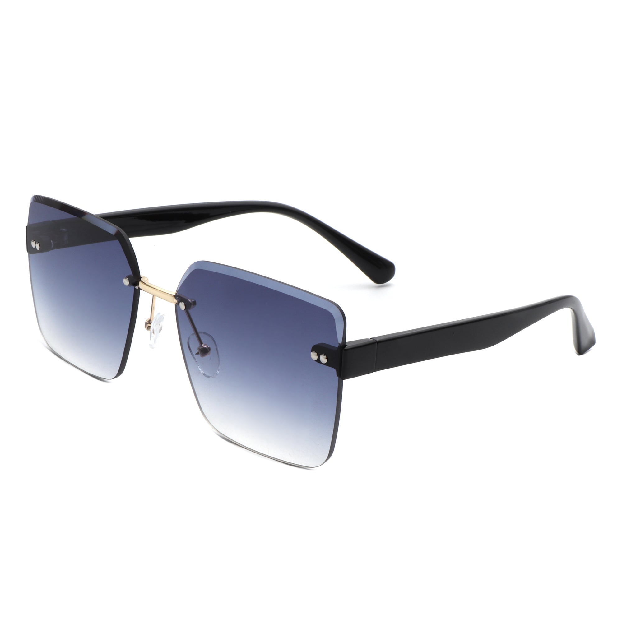 Orbit Women's Rimless Tinted Square Fashion Sunglasses Cramilo