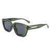 Moonluxe - Classic Square Retro Tinted Fashion Sunglasses
