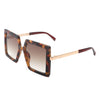 Luminova - Square Oversize Flat Top Fashion Women Sunglasses