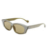 Nyx - Retro Rectangular Narrow Flat Top Slim Sunglasses
