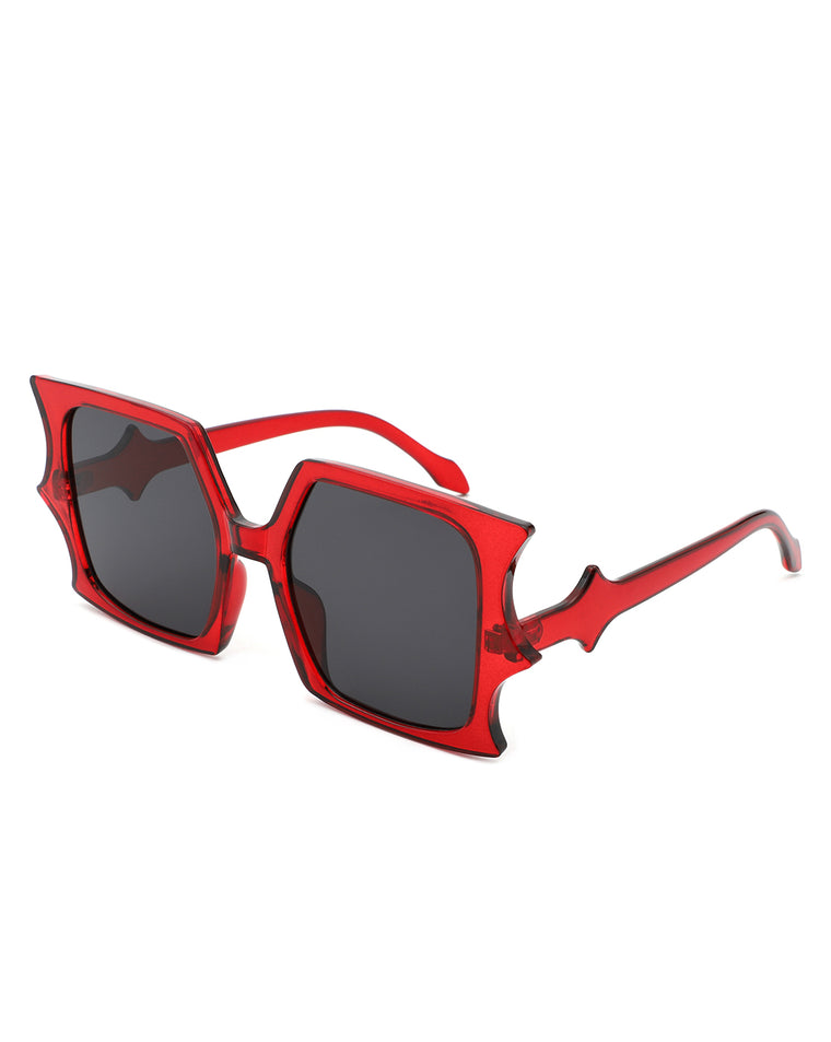 Sylas - Square Irregular Bat Wing Shape Flat Top Wholesale Sunglasses