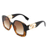 Kaleidos - Oversize Chunky Square Women Fashion Sunglasses