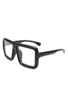 Hype - Oversized Square Flat-Top Women's Fashion Sunglasses