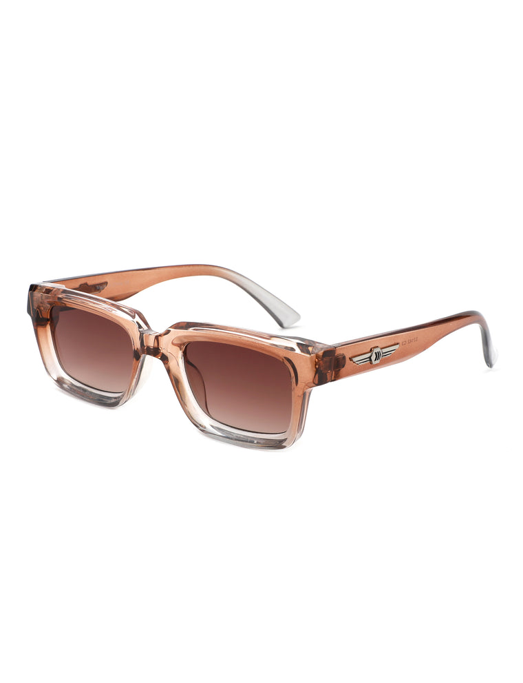 Qeclington - Retro Narrow Square Rectangular Sunglasses