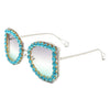 Apex - Luxury Oversized Rhinestone Butterfly Women's Sunglasses