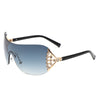 Flux - Oversized Rimless Luxury Sunglasses for Women