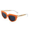 Skylight - Women Chic Chain Link Design Fashion Cat Eye Sunglasses