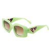 Oceanova - Square Retro Geometric Fashion Sunglasses