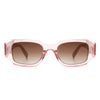 Goldenyx - Rectangular Fashion Geometric Narrow Slim Retro Sunglasses