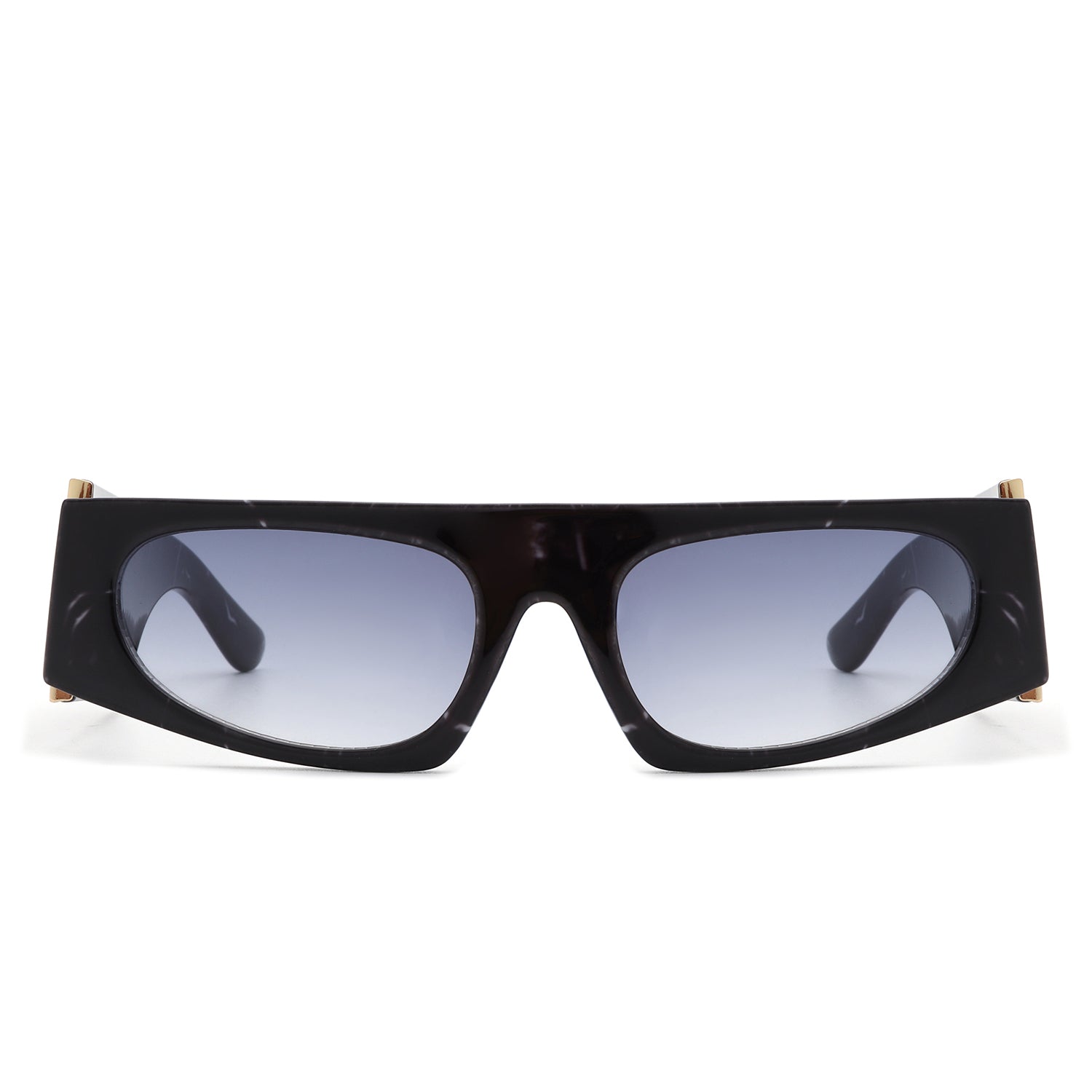 Starisle - Rectangle Chic Oval Lens Slim Fashion Sunglasses