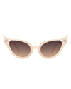 Sylven - Women's Fashion High Pointed Cat Eye Sunglasses with Wavy Design