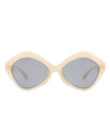 Amethyst - Women Geometric Fashion Hexagonal Cat Eye Sunglasses