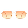 Unityful - Classic Metal Square Tinted Fashion Rectangle Sunglasses