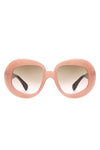 Maven - Oversized Geometric Oval Round Fashion Women's Sunglasses