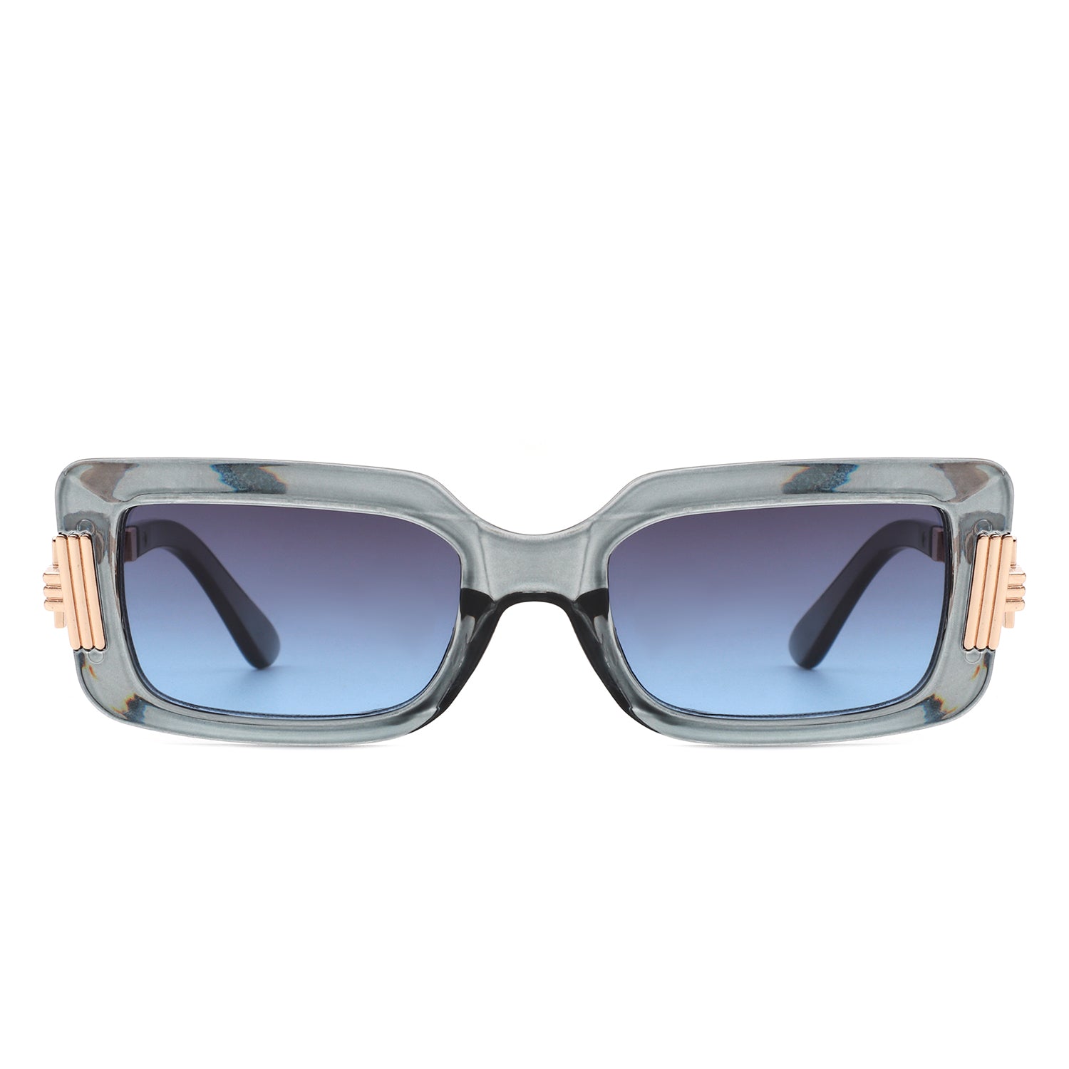 Sylphine - Oversize Sporty Square Chunky Shield Sunglasses
