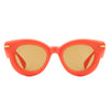 Glide - Round Thick Frame Retro Circle Sunglass