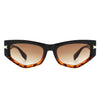Oasisia - Geometric Rectangle Fashion Narrow Irregular Cat Eye Sunglasses