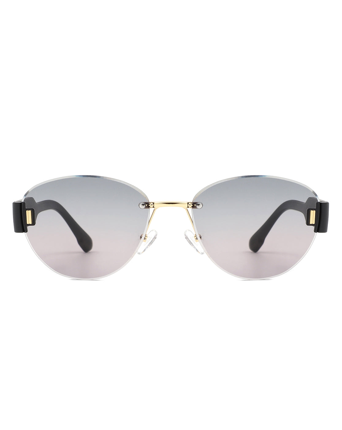 Dastriana - Round Chic Tinted Oval Frame Women's Sunglasses