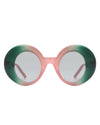 Yoke - Retro Chic Fashion Oversized Round Women's Sunglasses