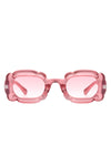 Uplift - Geometric Irregular Thick Frame Square Fashion Sunglasses