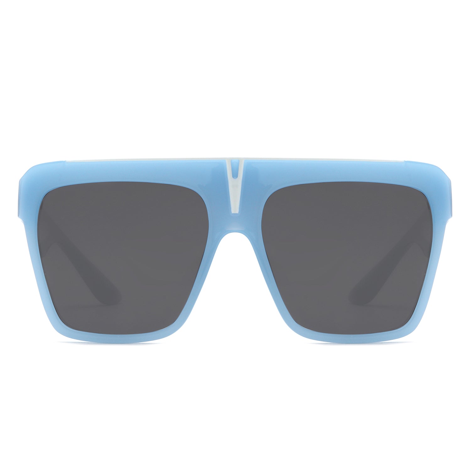 Kallias - Oversize Square Flat Top Large Fashion Women Sunglasses