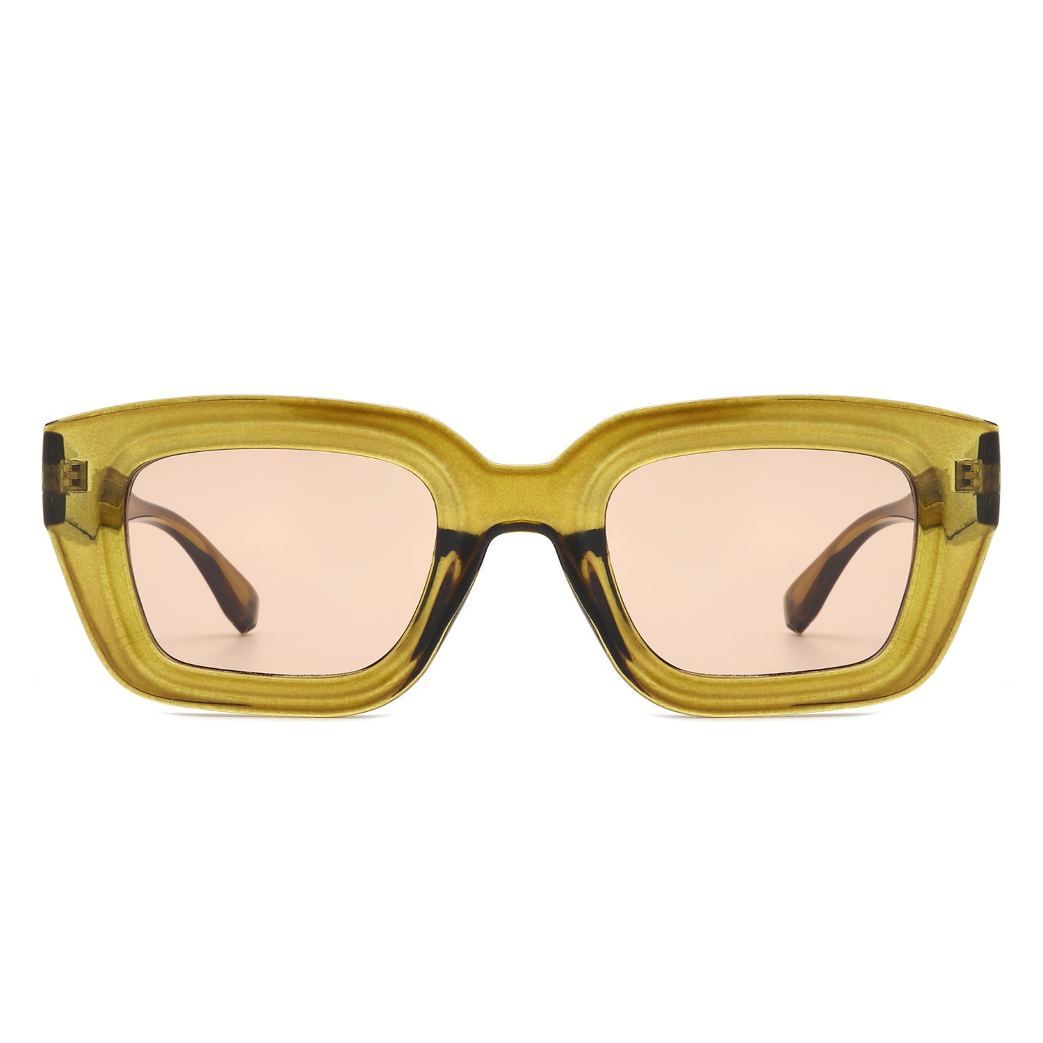 Moonluxe - Classic Retro Square Tinted Fashion Sunglasses