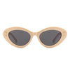 Elandor - Cat Eye Oval Star Designed Sunglasses