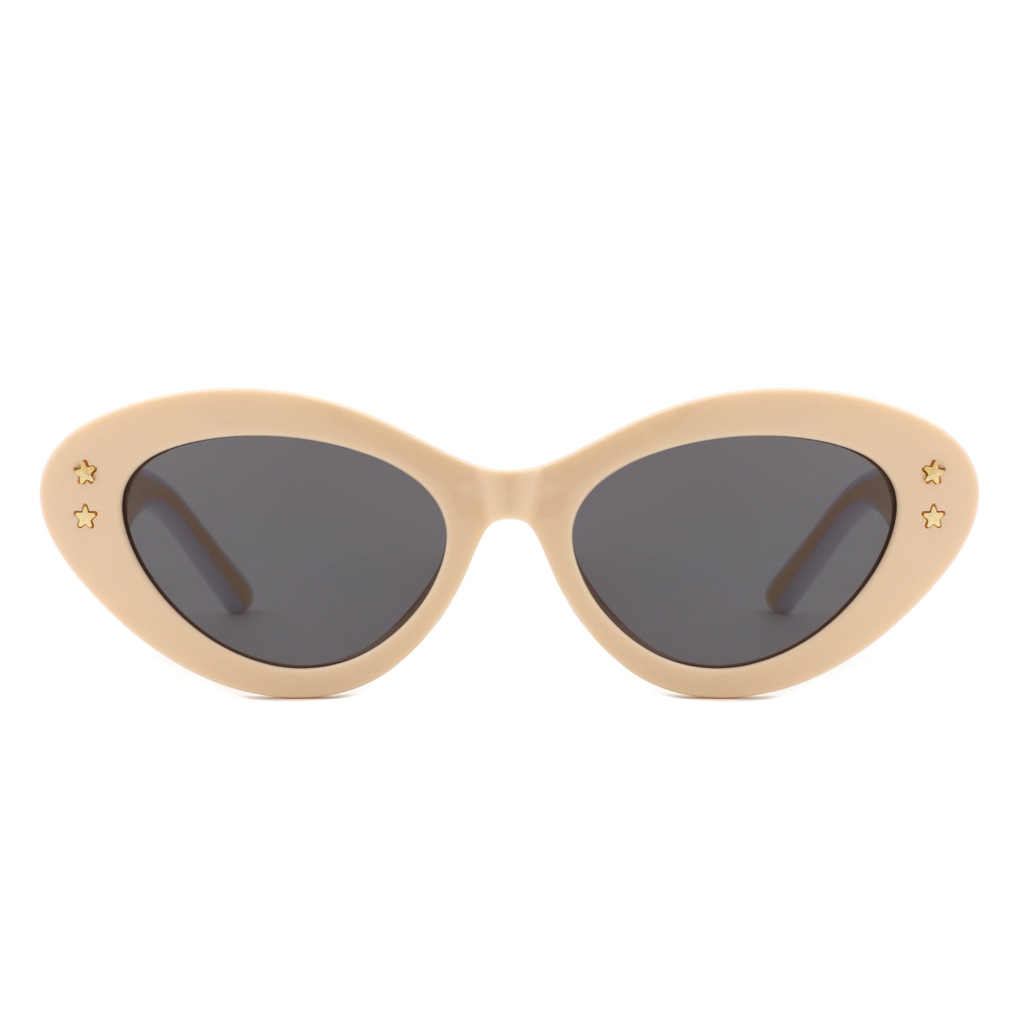 Elandor - Cat Eye Oval Star Designed Sunglasses